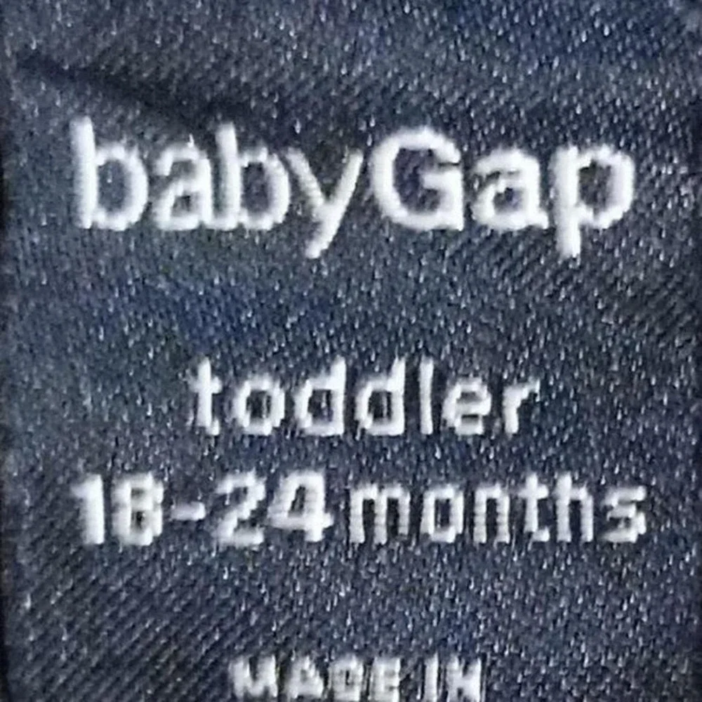 Baby GAP Black‎ Embroidered Flower Dress SKUK074